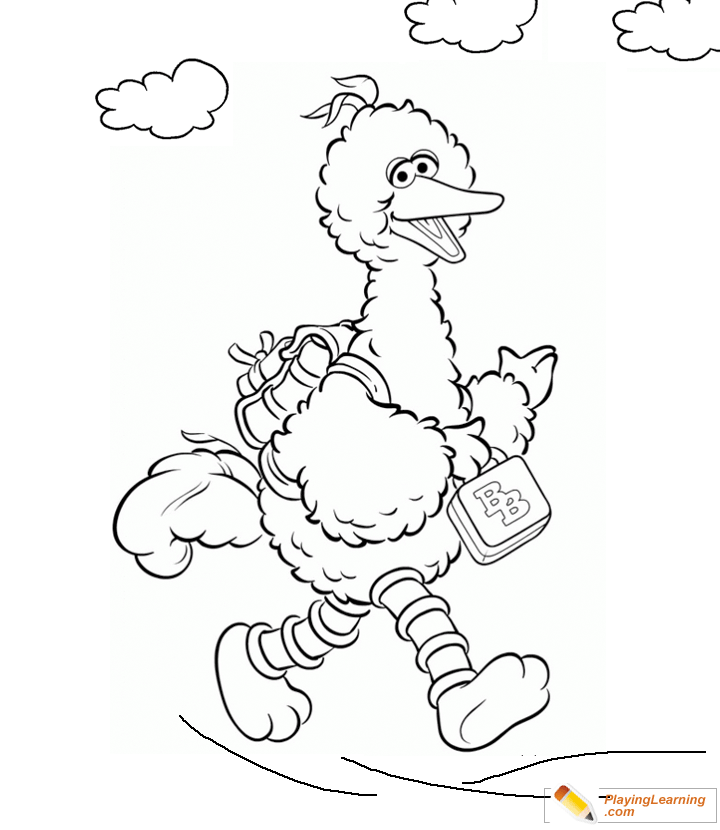 Big Bird Coloring Page 