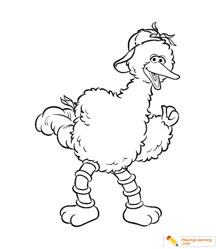 Big Bird Coloring Page 