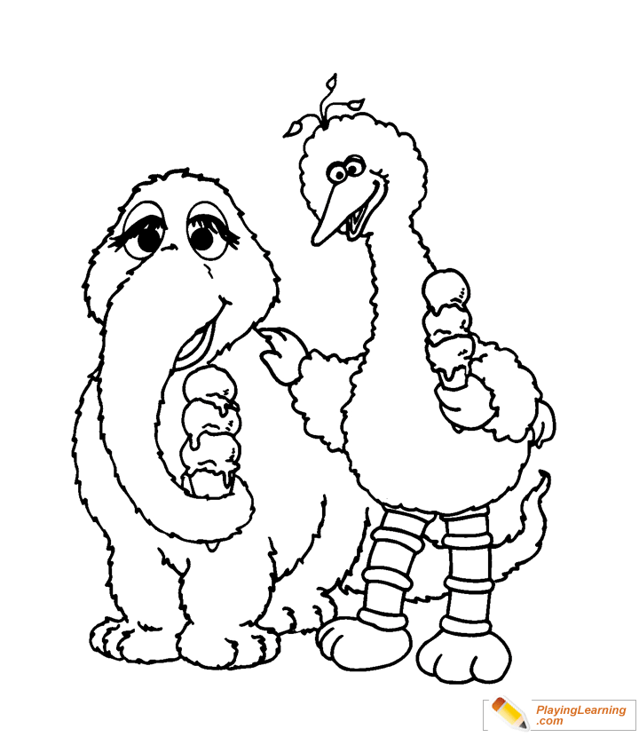 Big Bird Coloring Page 