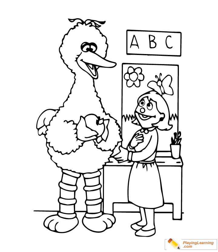 Big Bird Coloring Page 