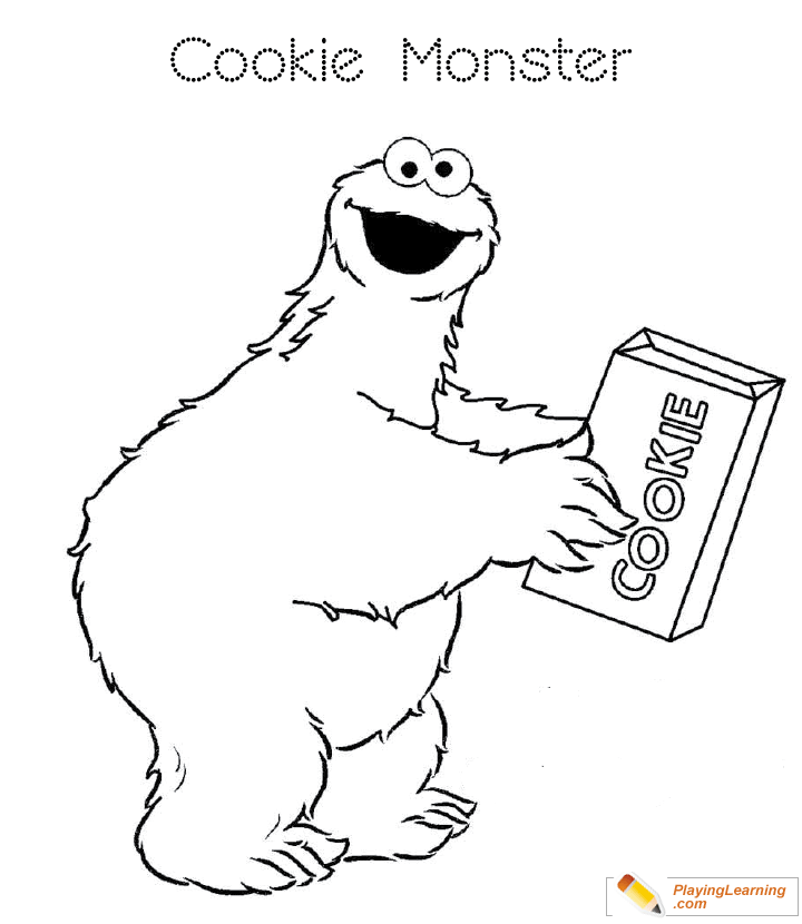 Cookie Monster Coloring Page 