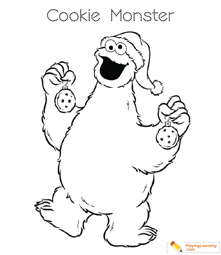 Cookie Monster Coloring Page 