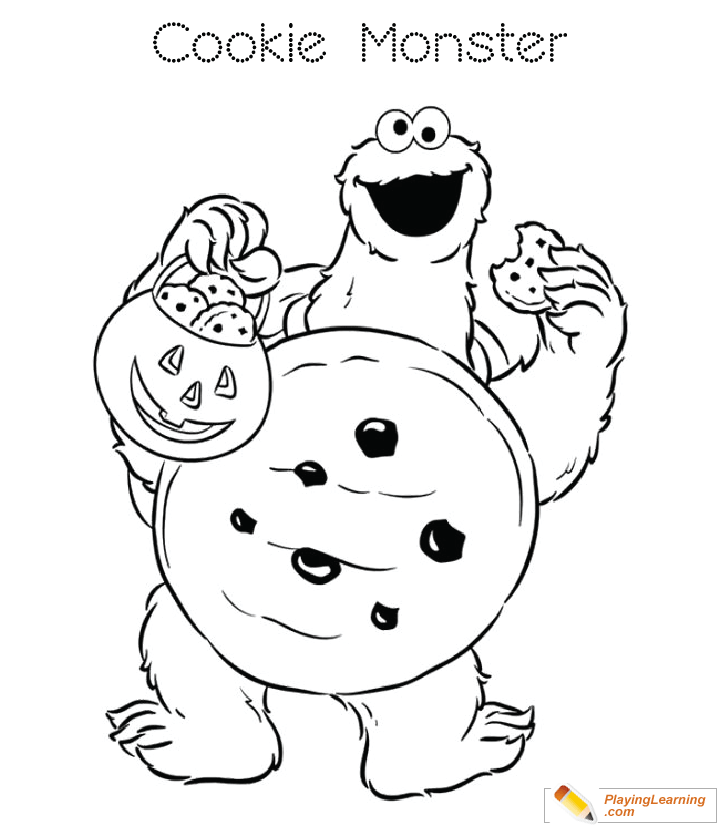 Cookie Monster Coloring Page 