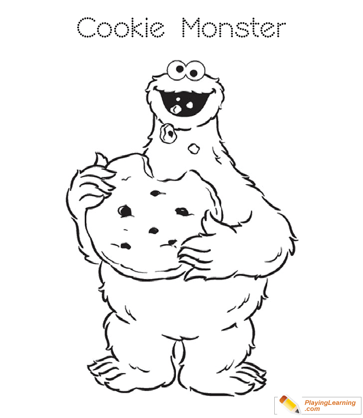 Cookie Monster Coloring Page 