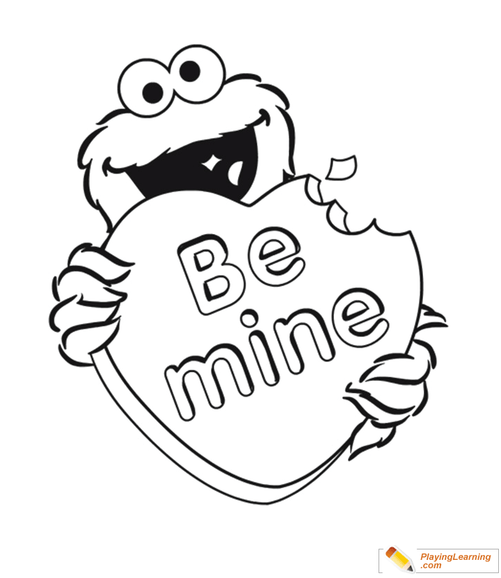 Cookie Monster Coloring Page 