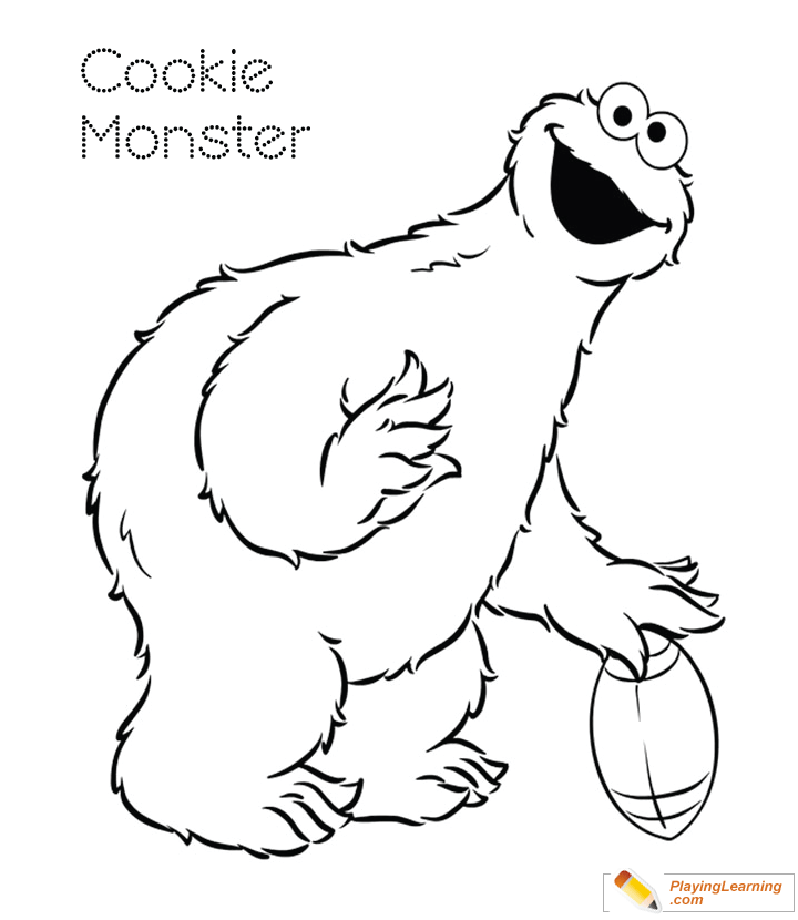 Cookie Monster Coloring Page 