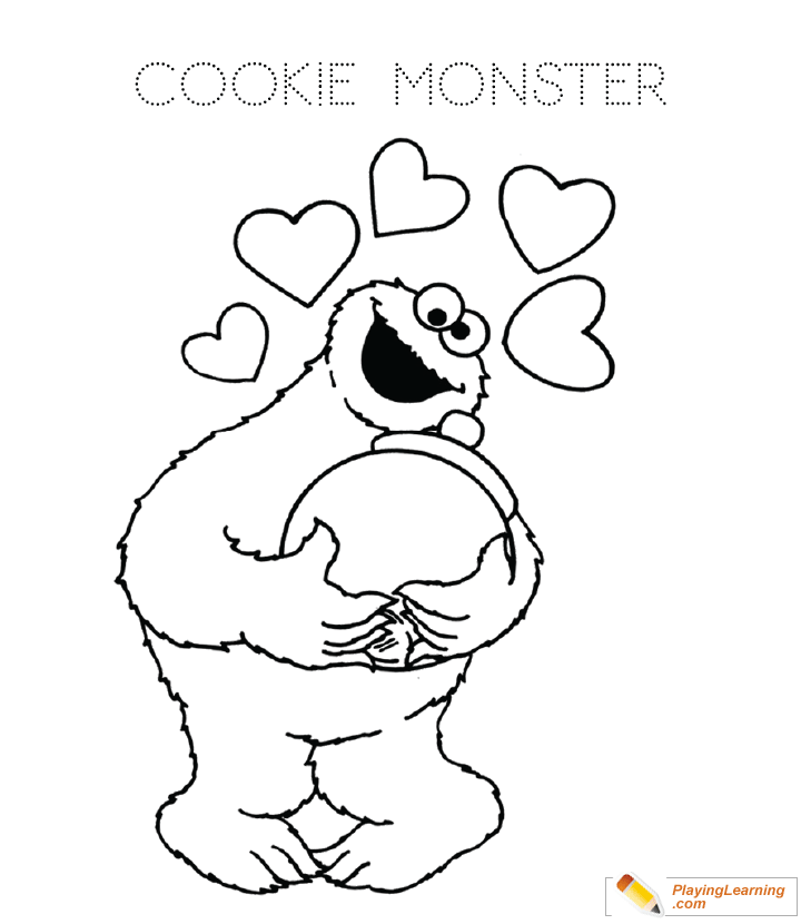 Cookie Monster Coloring Page 