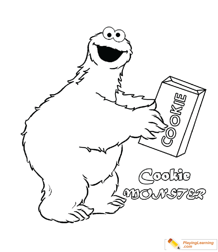 Cookie Monster Coloring Page 