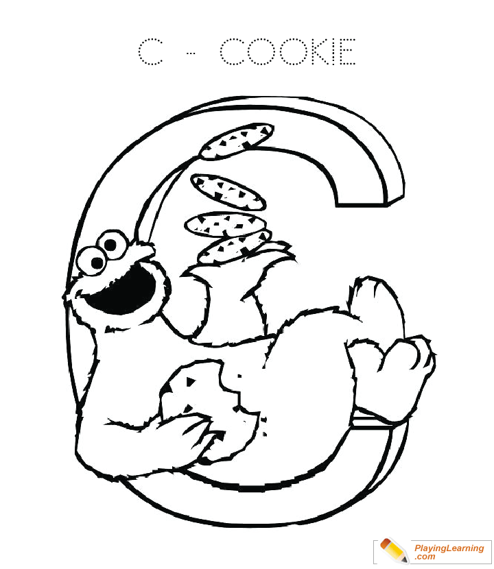 Cookie Monster Coloring Page 