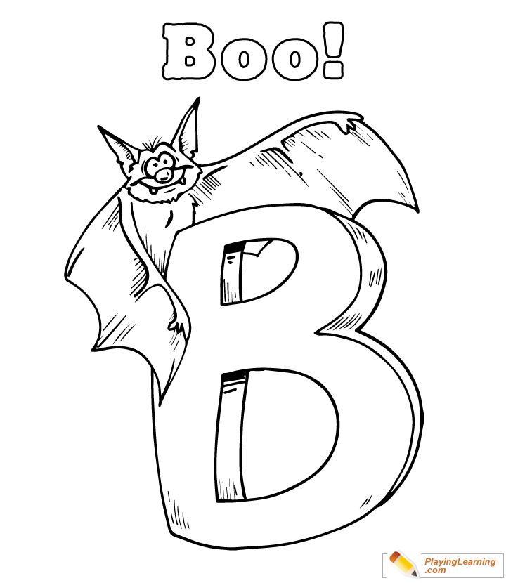 Easy Halloween Coloring Page 