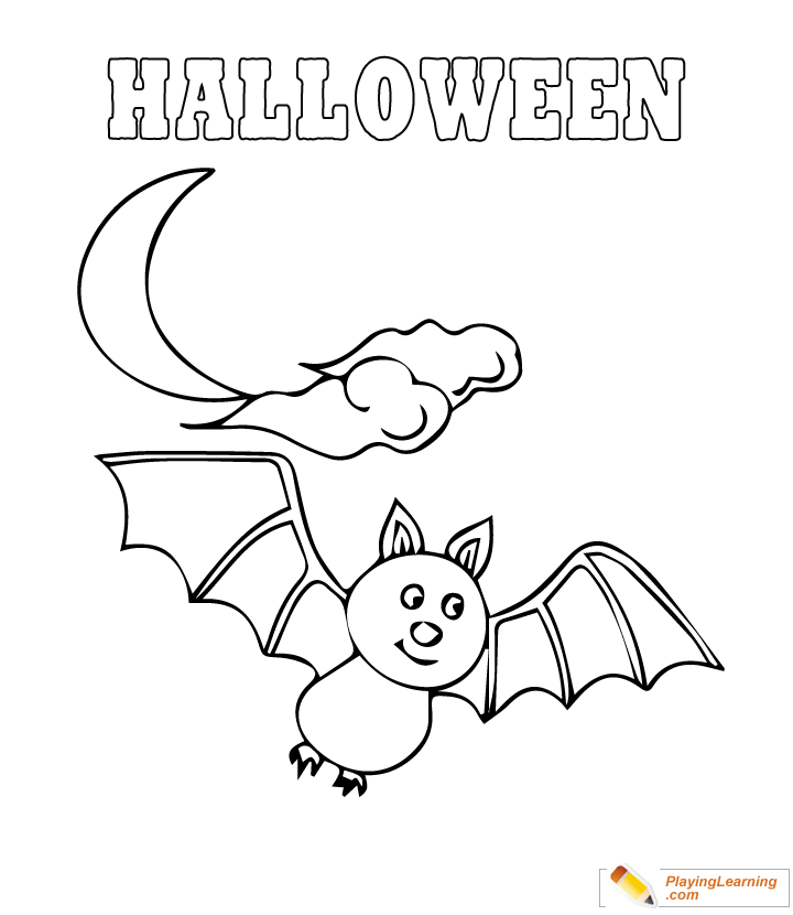 Easy Halloween Coloring Page 