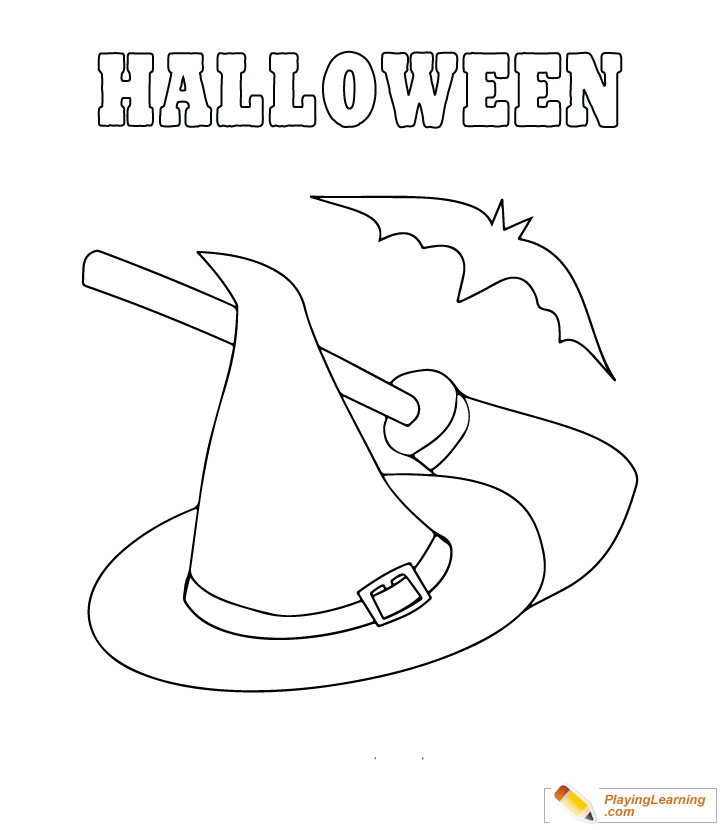 Easy Halloween Coloring Page 