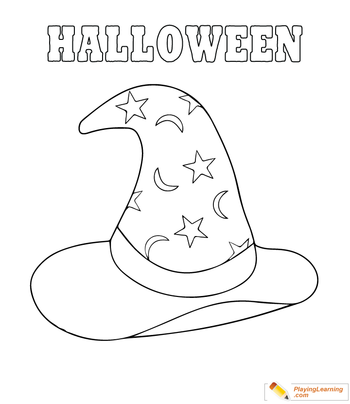 Easy Halloween Coloring Page 