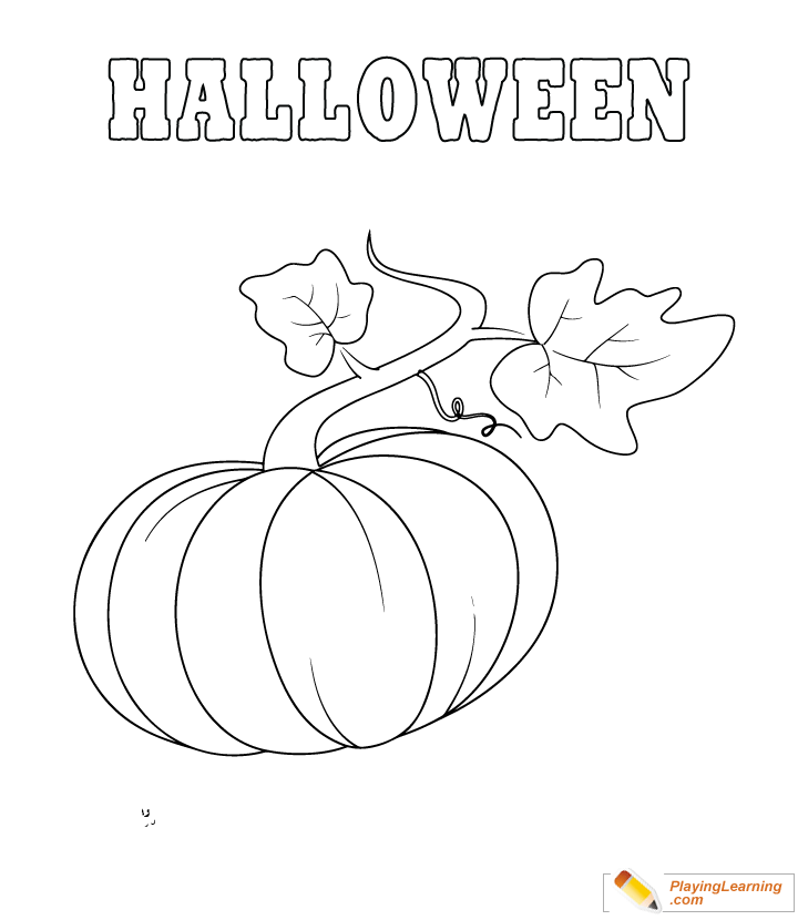 Easy Halloween Coloring Page 