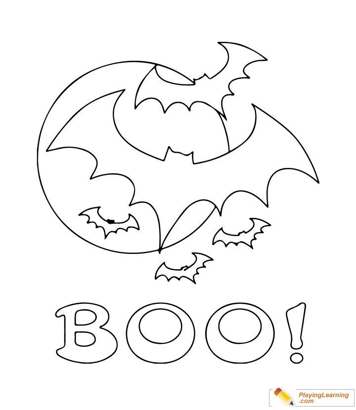 Easy Halloween Coloring Page 