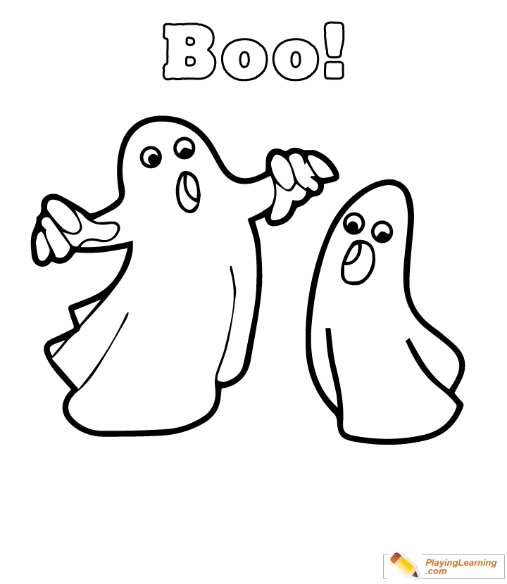 Easy Halloween Coloring Page 