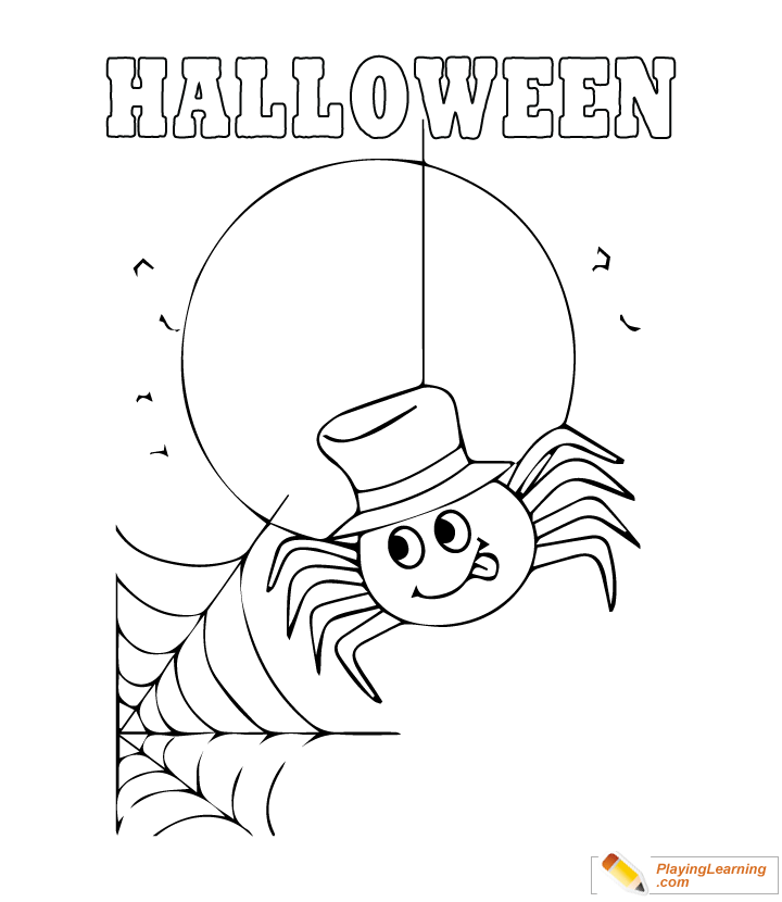 Easy Halloween Coloring Page 