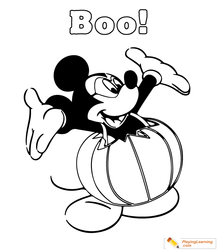 Easy Halloween Coloring Page 