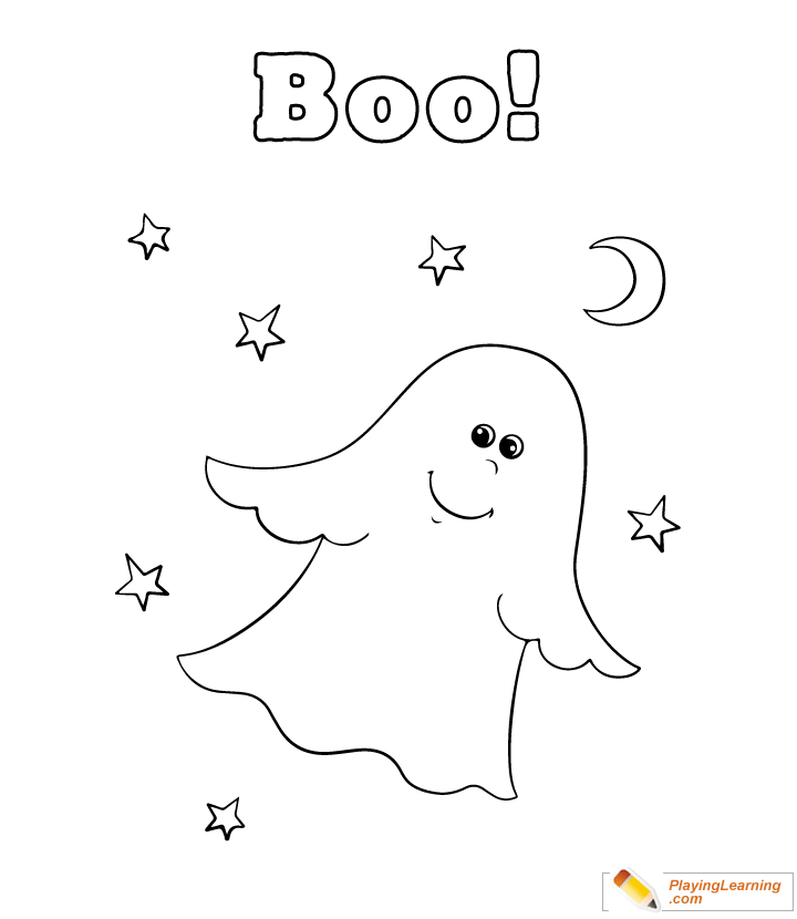 Easy Halloween Coloring Page 