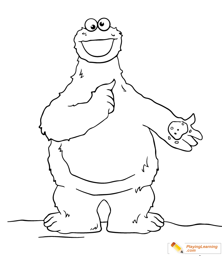 Easy Sesame Street Coloring Page 