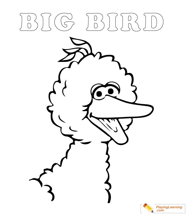 Easy Sesame Street Coloring Page 