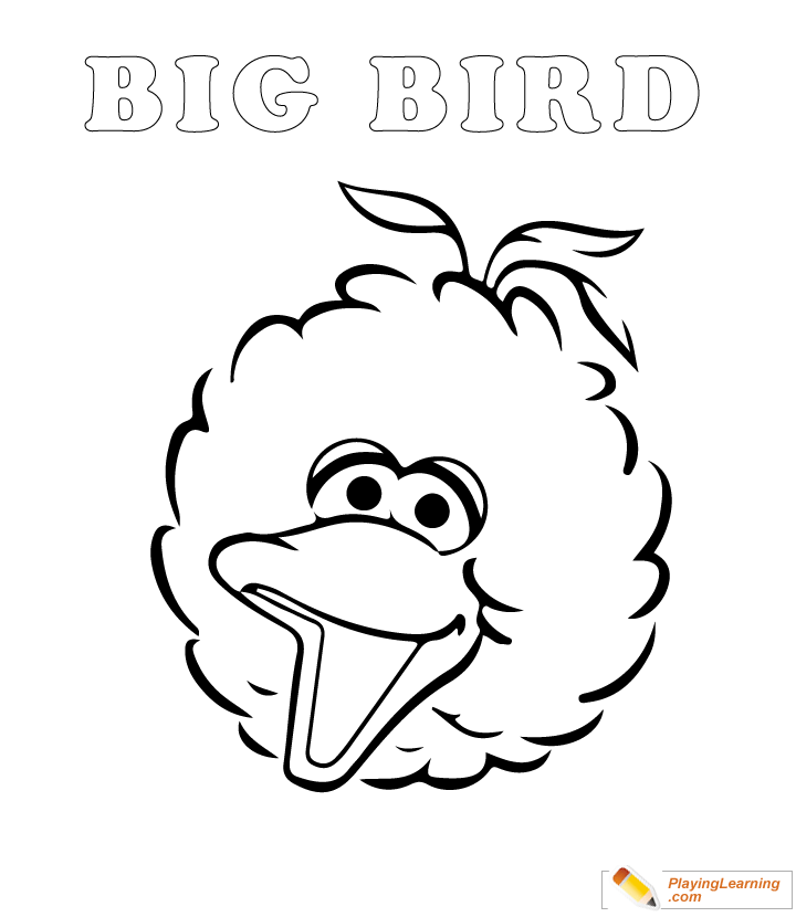 Easy Sesame Street Coloring Page 