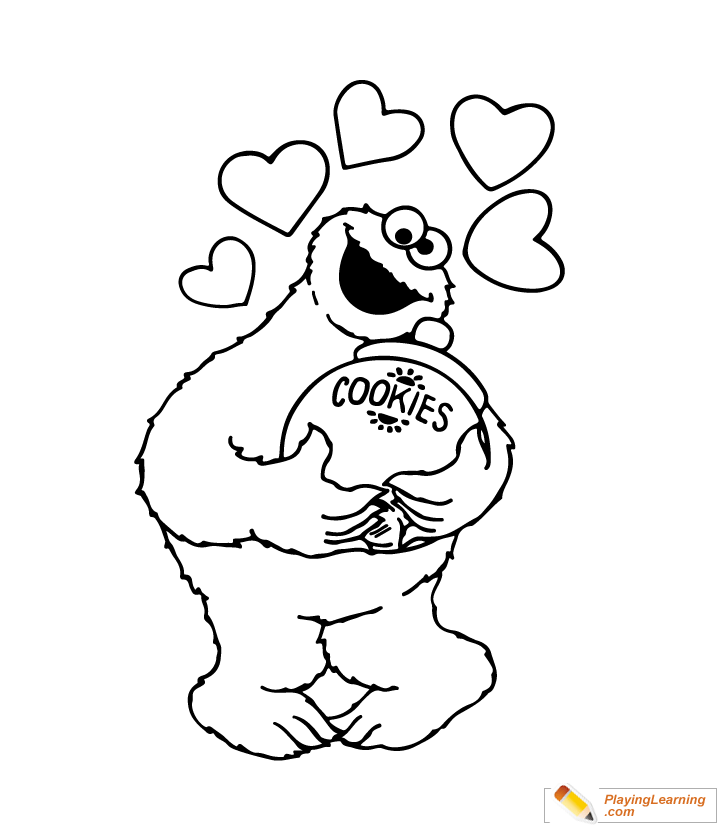 Easy Sesame Street Coloring Page 