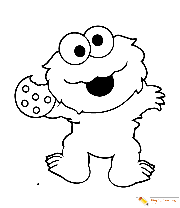 Easy Sesame Street Coloring Page 