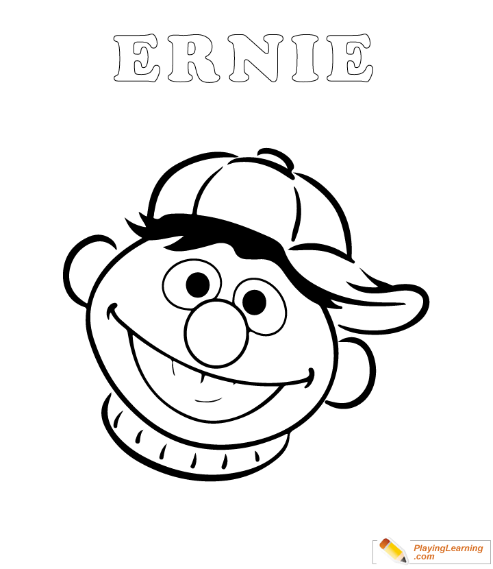 Easy Sesame Street Coloring Page 