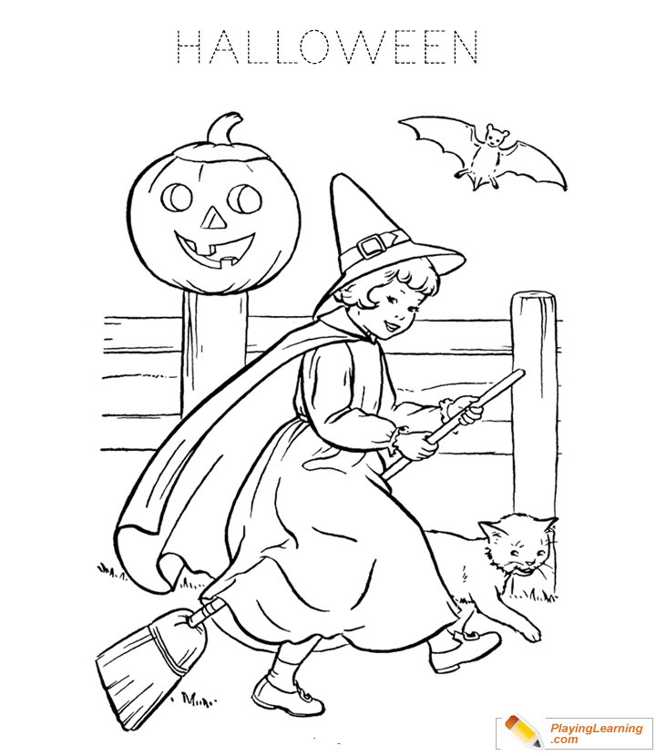 Halloween Coloring Page 