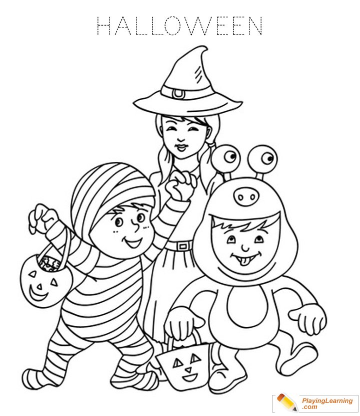 Halloween Coloring Page 