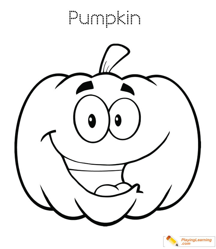 Halloween Pumpkin Coloring Page 