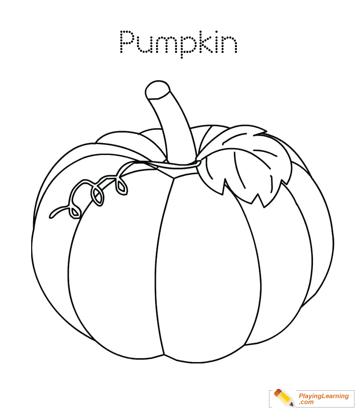 Halloween Pumpkin Coloring Page 