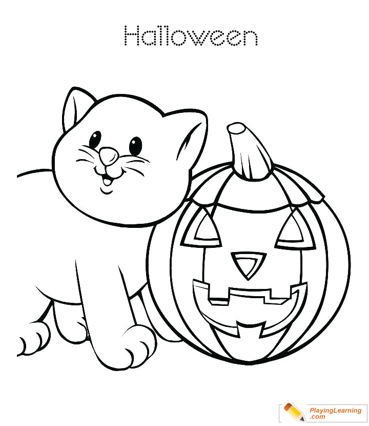 Halloween Pumpkin Coloring Page 