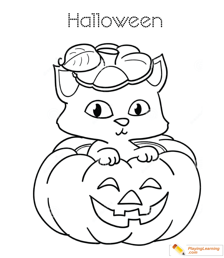 Halloween Pumpkin Coloring Page 