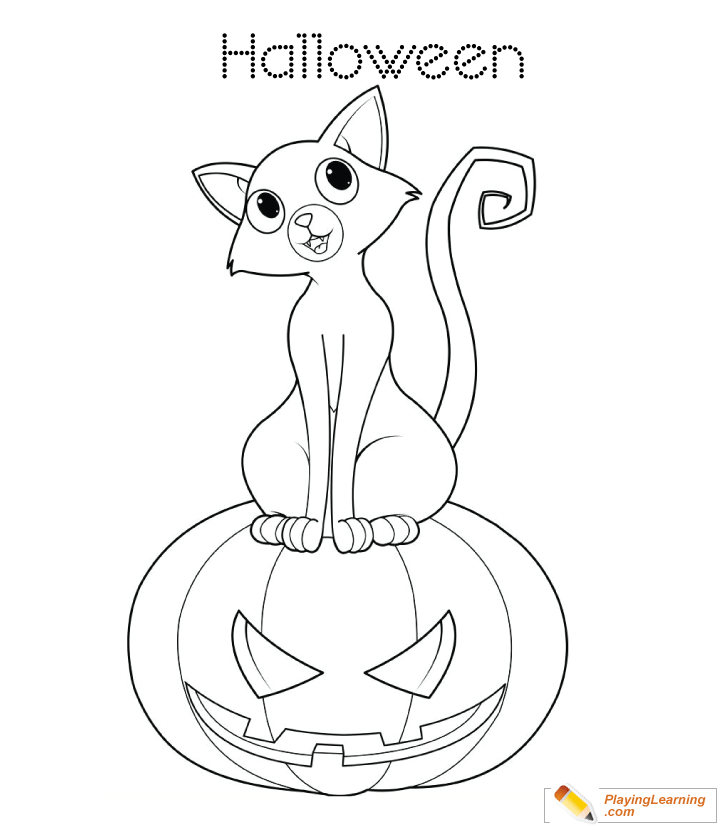 Halloween Pumpkin Coloring Page 