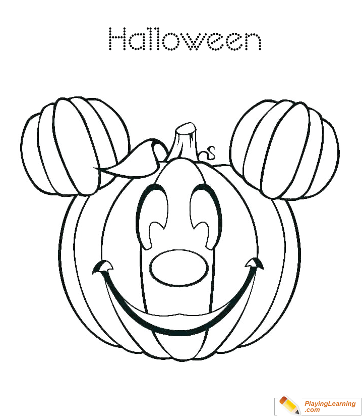 Halloween Pumpkin Coloring Page 