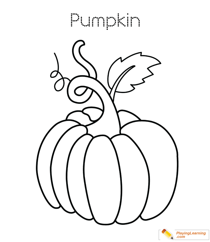 Halloween Pumpkin Coloring Page 