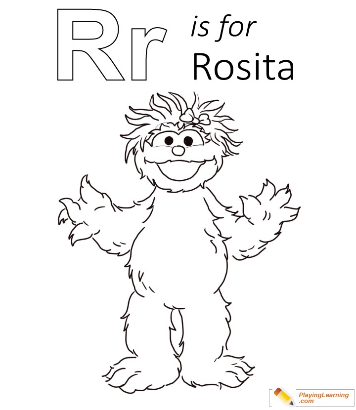 R Is For Rosita Coloring Page 