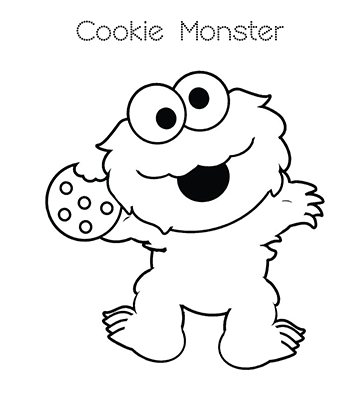 Cookie Monster Coloring Pages