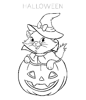 Halloween Coloring Sheet 7 for kids