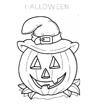 Halloween Pumpkin Coloring 08 for kids