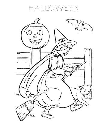 Halloween Pumpkin Coloring 12 for kids