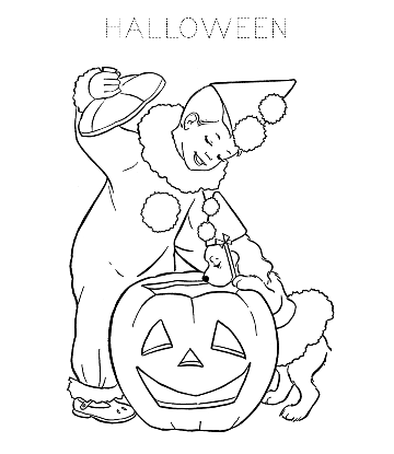 Halloween Pumpkin Coloring 14 for kids