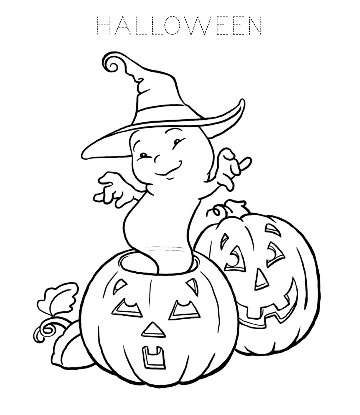 Halloween Pumpkin Coloring 22 for kids