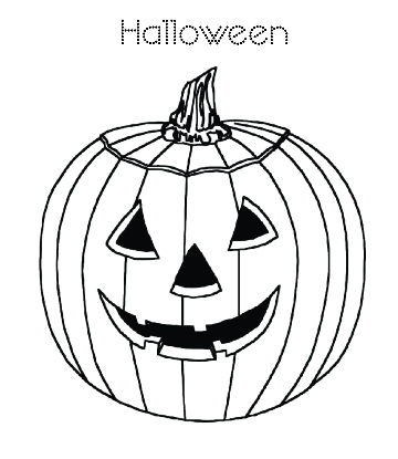 Halloween Pumpkin Coloring 24 for kids