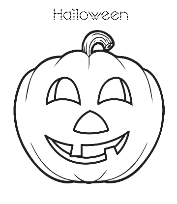 Halloween Pumpkin Coloring 25 for kids