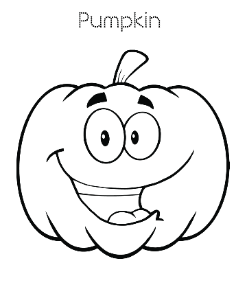 Halloween Pumpkin Coloring 02 for kids