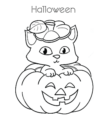 Halloween Pumpkin Coloring 06 for kids