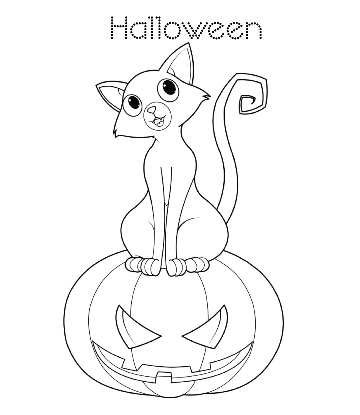 Halloween Pumpkin Coloring 06 for kids